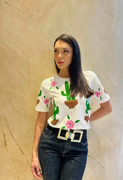 CAMISETA CACTO - MALHA