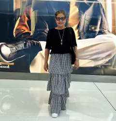 SAIA MARTINI PRETA - ALGODÃO