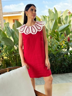 VESTIDO NAOMI VERMELHO - LINHO - comprar online