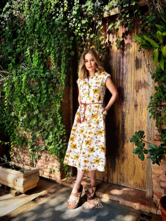 VESTIDO ANY BURTON OFF - LINHO na internet