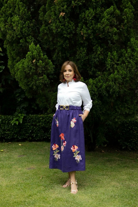 SAIA SCARLETT ROXA - LINHO - comprar online