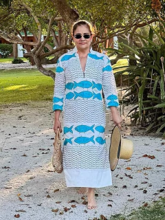 VESTIDO ANY AQUÁRIO - ALGODÃO - comprar online