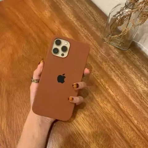 Funda Silicone Case IPhone Marrón