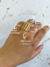 Anel Quadrado com Traço Liso Banhado em Ouro 18K na internet