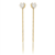Brinco de Coração ear cuff Banhado a Ouro 18k - comprar online