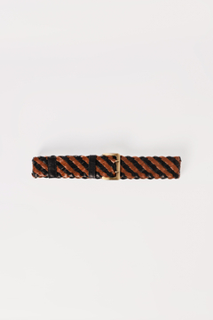 Cinturón Sienna Tabaco y Negro - comprar online