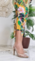 Calça Skinny/Recorte Folhagens - loja online