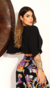 Blusa Amarrações Manga Solta - Morena Flor