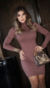 Vestido Canelado Curto - comprar online