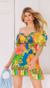 Vestido Floral Lastex Busto