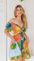 Vestido Floral Lastex Busto - comprar online