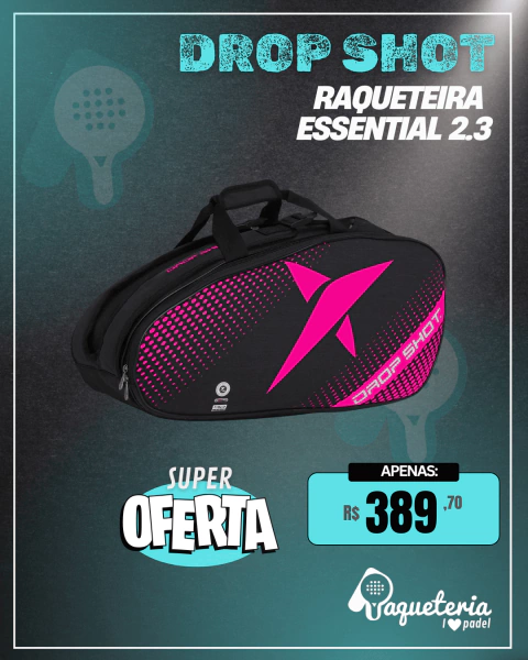 Raqueteira de Padel e Beach Tennis Drop Shot Essential 2.3