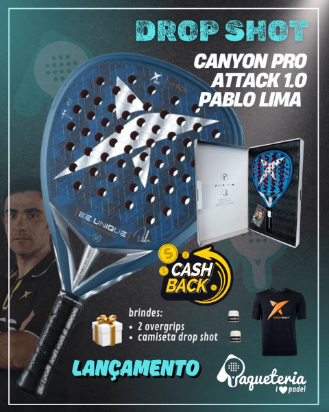 Raquete de Padel Canyon Pro Attack 1.0 2025 - Pablo Lima - comprar online
