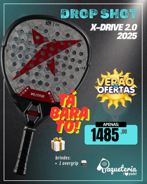 Raquete de Padel Drop Shot X-Drive 2.0 2025