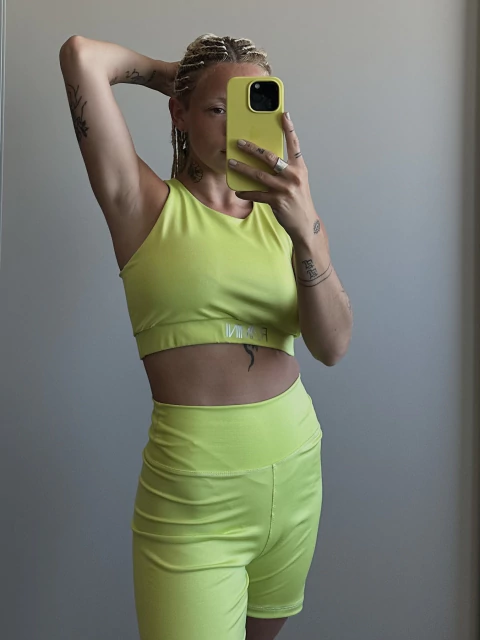 Biker Verde lima - Talle S - comprar online