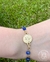 Pulseira confeccionada com a pedra Lápis Lazuli - São Bento na internet