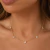 Conjunto Colar e Brinco Florzinha Jolie Semi Joia
