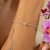 Pulseira Cristal Paraíba Trillion Semi Joia