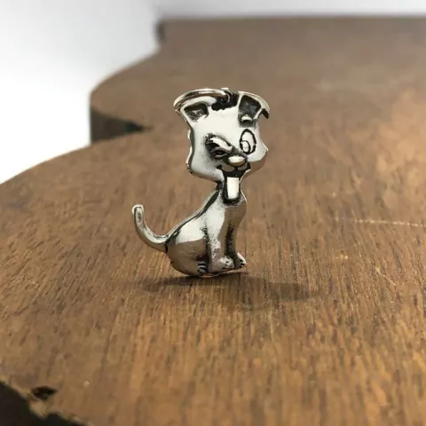 Pingente Cachorro Prata 925 Pequeno