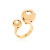 Anel Polka Dots Liso Esferas Grandes Semi Joia - comprar online