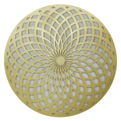 Mandala Dupla Torus de Madeira 10cm