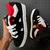 Tênis Qix Skate Plaza Suede Preto Branco E Vermelho - comprar online
