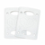 2 Pads Para Truck De Skate Krux Branco Risers 1/4 Tamanho Maior