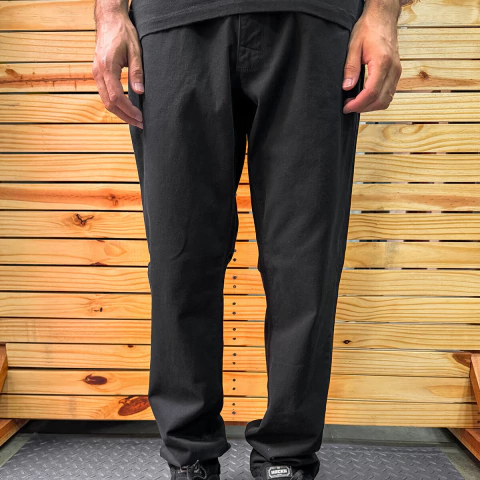 Calça Hocks Sarja Crook Regular Preto