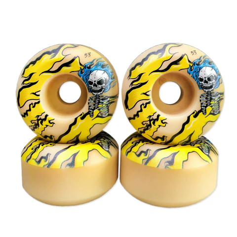 Roda De Skate Milk Ratones Burning Skull Cone 98A