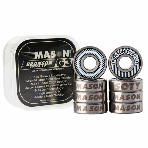 Rolamento de Skate Bronson Speed Co. G3 Original Importado Mason Silva