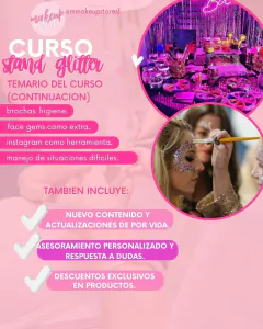 CURSO STAND GLITTER - mmakeupstoresf TIENDA DE GLITTER