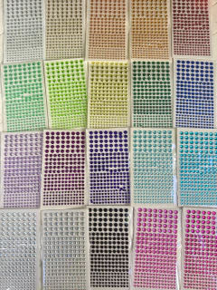 5 planchas strass grandes - tienda online