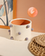 Cachepot bolhas 13x10 cerâmica off white e bolhas lilás - comprar online