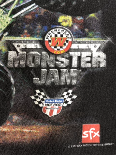 (S/M) '00 Monster Jam Vintage Tee - Lava Vintage