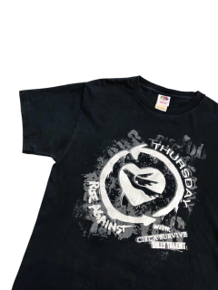 (S/M) '06 Rise Against & Thursday Vintage Tee - loja online