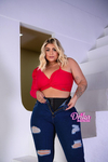 Calça jeans Cinta modeladora