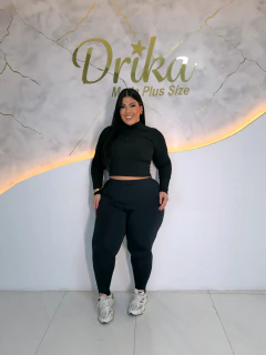 Blusinha zíper DK manga longa