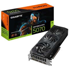Guerra Digital Gigabyte NVIDIA GeForce RTX 5070 WINDFORCE SFF 12G, 12GB, GDDR7, 192bits, DLSS, Ray Tracing (GV-N5070WF3OC-12GD) image