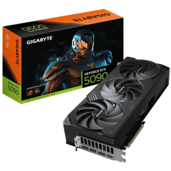 Guerra Digital Gigabyte Geforce RTX 5090 WindForce OC, 32GB, GDDR7, 512-BIT, DLSS, Ray Tracing (GV-N5090WF3OC-32GD) image