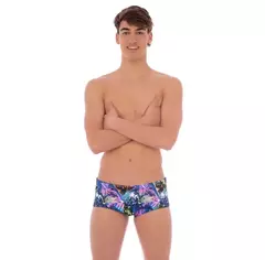 SLIP ANCHO ESTAMPADO DE HOMBRE DEPORTIVO QUICKLY® RESISTENTE AL CLORO® - 1351 Flecha