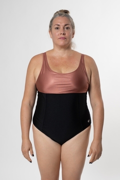 MALLA ENTERIZA LYCRA DEPORTIVA DE MUJER PARA NATACIÓN Y AQUAGYM ROSE® - 6005 - tienda online