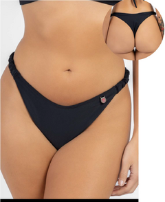 Bombacha Less volcada c/elastico tipo bretel - 1046 Negro