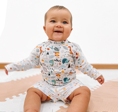 Conjunto Bebes con Protección UV Quickly® - Flamencos y Dinosaurios