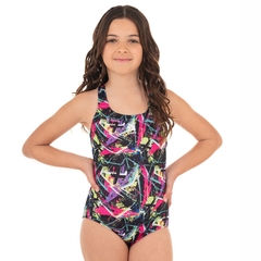 MALLA ENTERIZA ESTAMPADA NIÑAS QUICKLY® RESISTENTE al CLORO® - N1114 - comprar online