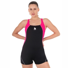 MALLA DEPORTIVA DE DAMA CON PIERNA PARA NATACIÓN QUICKLY® RESISTENTE AL CLORO® - 1194 Fucsia - Angelo Sport