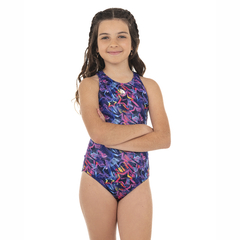 MALLA ESTAMPADA JUVENIL RESISTENTE al CLORO® DEPORTIVA IDEAL WATERPOLO QUICKLY® - N6000