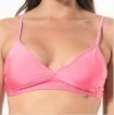 Corpiño Lycra con base y frunce en el costado del busto - 1036 Rosa