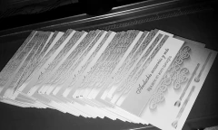 1000 Tarjetas Personales - Blanco y negro - comprar online