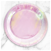 Plato Iridiscente rosa