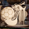 Zapato y pelota Fútbol Femenino - en fibrofacil